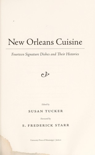 Cover for New Orleans cuisine