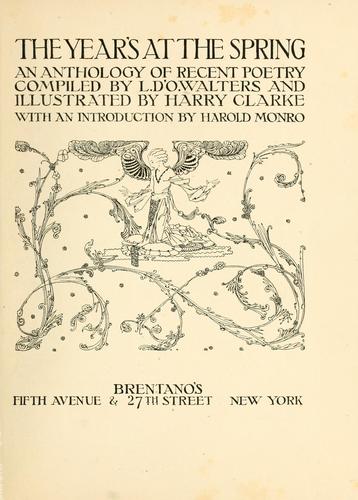Cover for year's at the spring