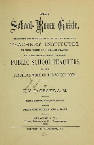 Cover for The school-room guide