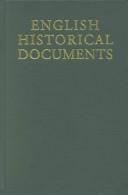Cover for English Historical Documents 1042-1189 (English Historical Documents, 1042-1189)