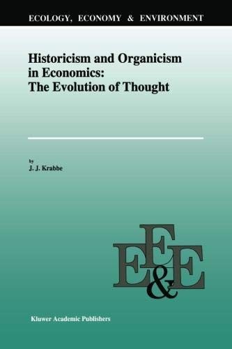 Cover for Historicism and Organicism in Economics