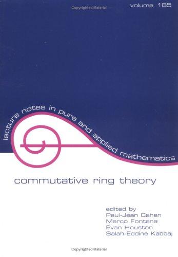 Cover for Commutative ring theory