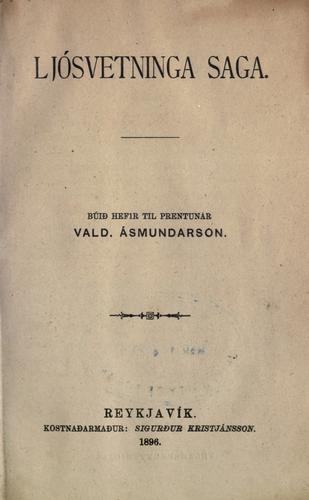 Cover for Íslendinga sögur.
