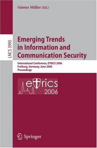 Cover for Emerging Trends in Information and Communication Security