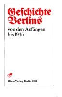 Cover for Geschichte Berlins, von den Anfängen bis 1945