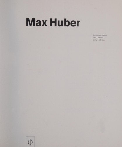 Cover for Max Huber