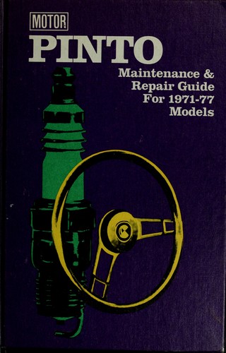 Cover for Pinto maintenance & repair guide for 1971-77 models
