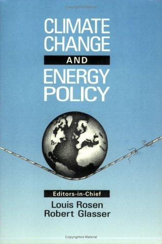 Cover for Climate change and energy policy