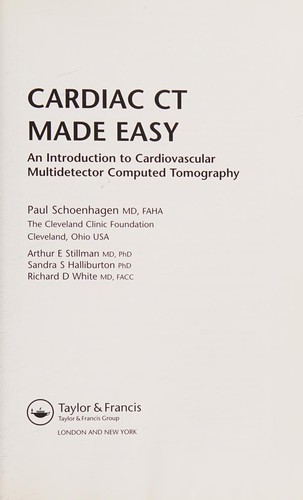 Cover for Cardiac CT made easy