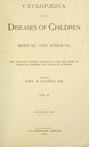 Cover for Cyclopaedia of the diseases of children, medical and surgical