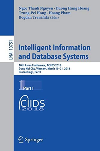 Cover for Intelligent Information and Database Systems