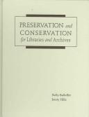 Cover for Preservation and conservation for libraries and archives