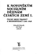 Cover for K novověkým sociálním dějinám českých zemí