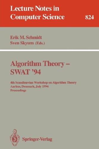 Cover for Algorithm Theory - SWAT '94
