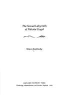 Cover for The sexual labyrinth of Nikolai Gogol