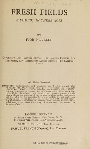 Cover for Fresh fields