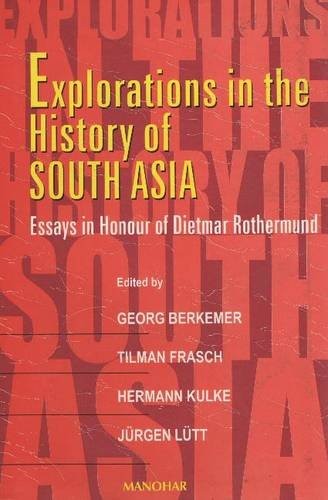 Cover for Explorations in history of South Asia