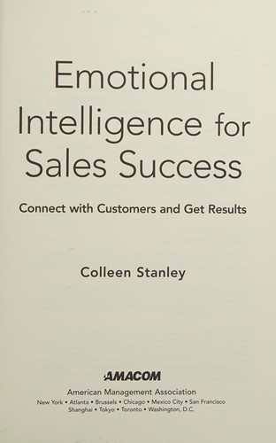 Cover for Emotional intelligence for sales success