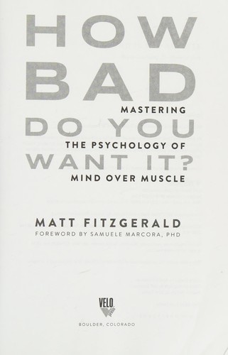 Cover for How bad do you want it?
