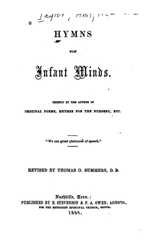 Cover for Hymns for Infant Minds