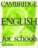 Cover for Cambridge English for Schools Tests 2 (Cambridge English for Schools)