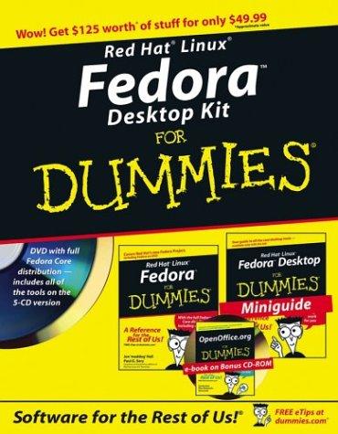 Cover for Red Hat Linux Fedora Desktop Kit for Dummies