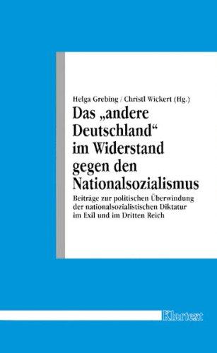Cover for Das "andere Deutschland" im Widerstand gegen den Nationalsozialismus