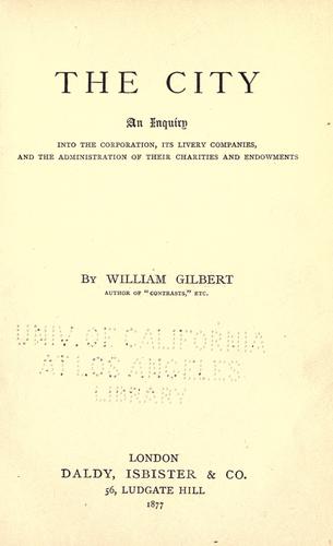 Cover for The city