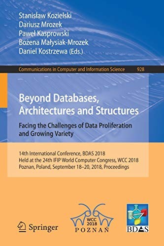 Cover for Beyond Databases, Architectures and Structures. Facing the Challenges of Data Proliferation and Growing Variety