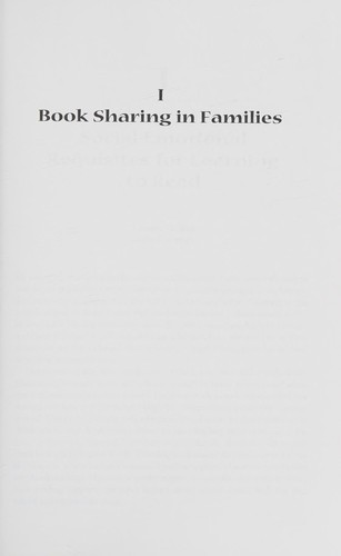 Cover for On reading books to children