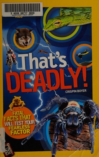 Cover for That's deadly!