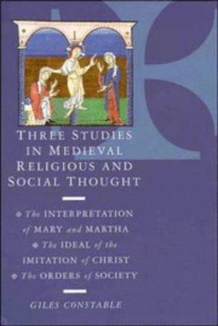 Cover for Three studies in medieval religious and social thought
