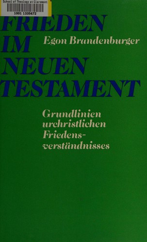 Cover for Frieden im Neuen Testament