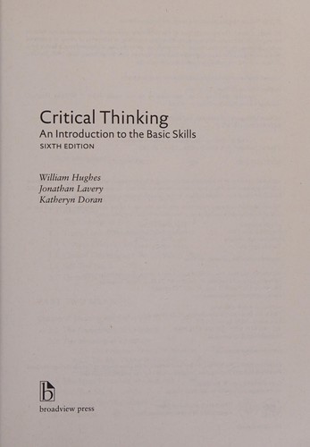 Cover for Critical Thinking