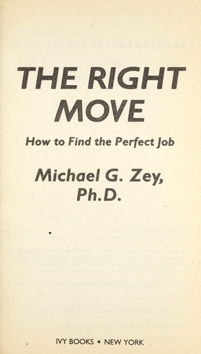 Cover for The Right Move
