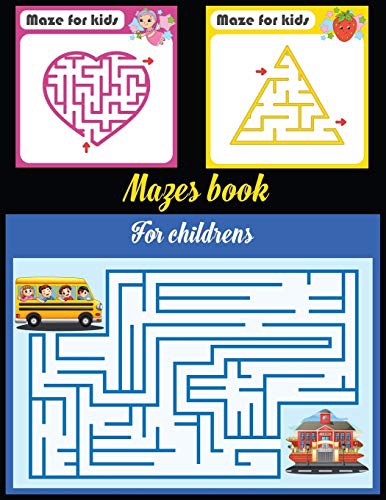 Cover for Mazes book for childrens