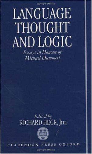 Cover for Language, thought, and logic