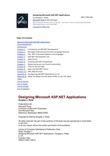 Cover for Designing Microsoft ASP.NET applications