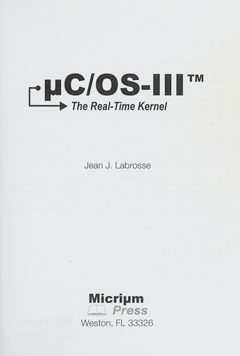 Cover for MicroC/OS-III