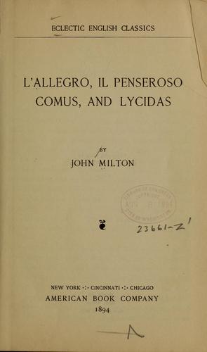 Cover for L'allegro