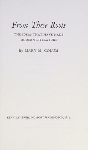 Cover for From these roots;