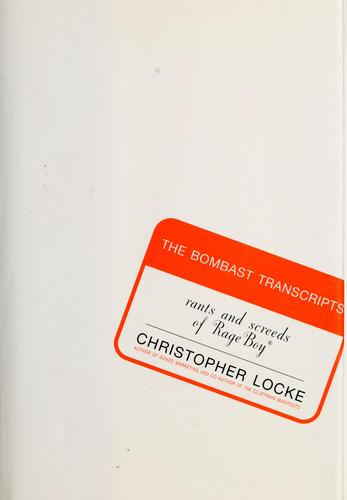 Cover for The bombast transcripts