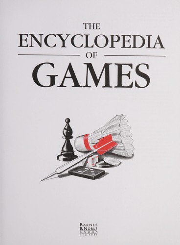 Cover for Encyclopedia of Games Rules and Strategies