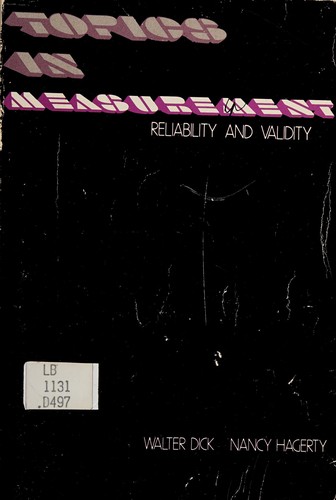 Cover for Topics in measurement