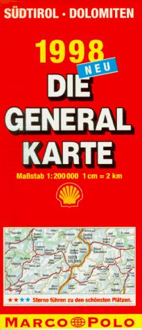 Cover for Die Generalkarte, Sudtirol/Dolomiten (Marco Polo)