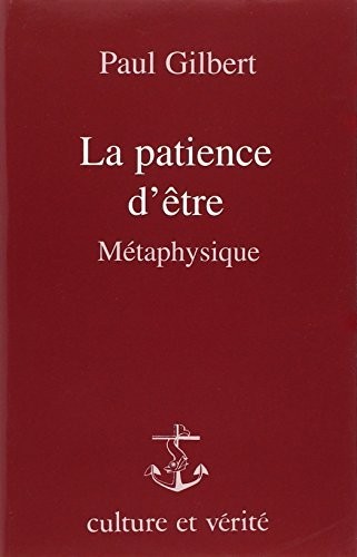 Cover for La patience d'être
