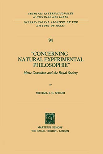 Cover for Concerning Natural Experimental Philosophie