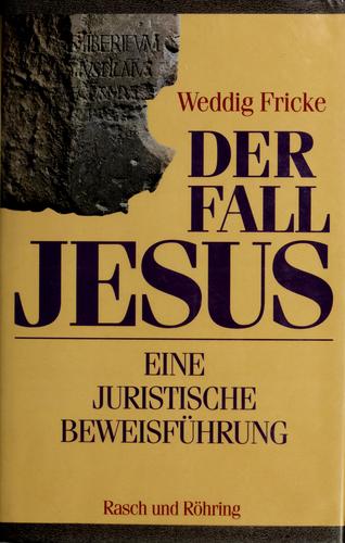 Cover for Der Fall Jesus