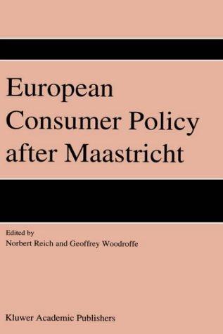 Cover for European consumer policy after Maastricht