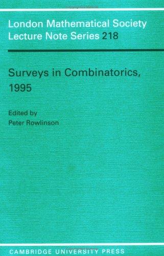 Cover for Surveys in combinatorics, 1995